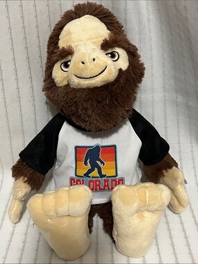 Sasquatch Bigfoot Stuffed Toy in Brown and Cream - Colorado Tee Plushology